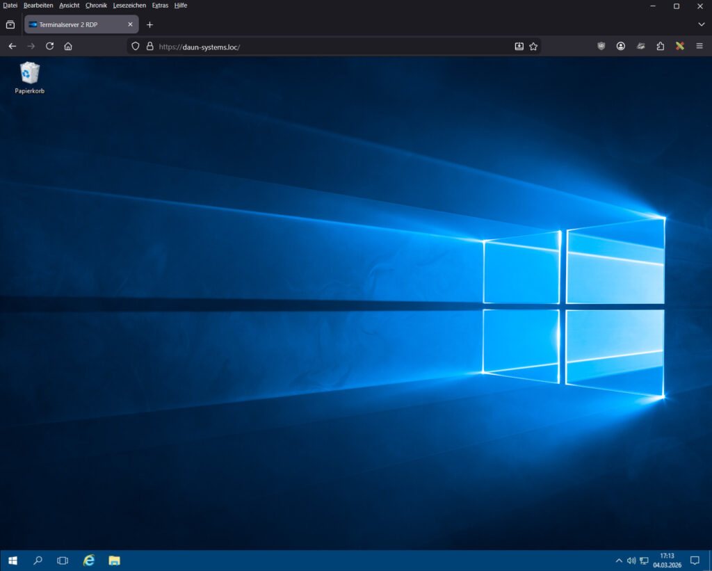 Guacamole RDP im Browser